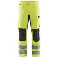 Pantalon multinormes inhérent à stretch jaune fluo marine - Blåkläder