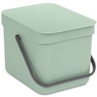 Afvalemmer Sort&Go 6L, Brabantia, Jade