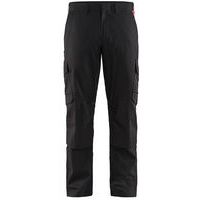 Pantalon industrie à poches genouillères noir/rouge - Blåkläder