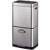 Recycler sensor bin Himalaya 35+25 L, mat RVS - EKO