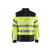 High Vis overhemd Geel/Zwart - Blåkläder