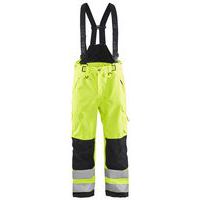 Pantalon à bretelles hardshell jaune fluo noir - Blåkläder