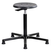 Tabouret Ergodyn assise réglable basse sur patins aluminium - Sofame