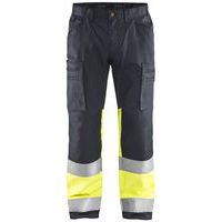 Pantalon haute-visibilité à stretch gris moyen jaune fluo - Blåkläder