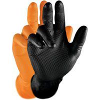 Gants jetables nitrile orange Grippaz - PIP