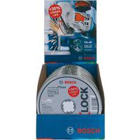 Doorslijpschijf X-lock 10x125x1x22.23mm Inox recht - Bosch