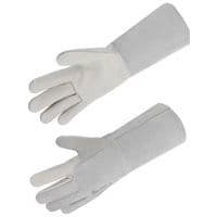 Gants soudeur paume fleur de bovin - Manchette croute cuir 15 cm - Singer Safety