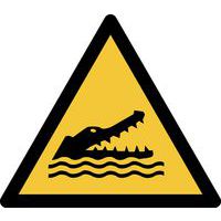 Panneau pictogramme Crocodiles