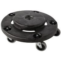 Socle à roulettes noir pour conteneur rond 75 L à  208 L - Rubbermaid