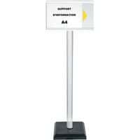 Paal met informatiepaneel A4 PVC - Premium