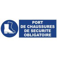 Panneau d'obligation - Port de chaussures de sécurité - Rigide