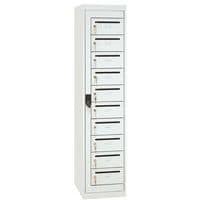 Armoire courrier 10 compartiments sur socle - 1 colonne L400 mm - Manutan Expert