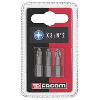 Set van 3 bits ED voor schroeven POZIDRIV® - Facom