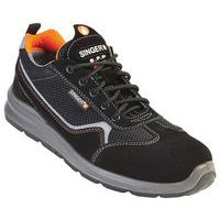 Chaussures de securite cuir croute velours noire S1P - Singer Safety