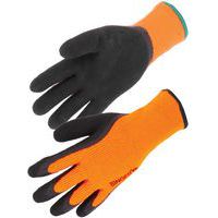 Handschoen latex schuim warme acryl badstof voering 10 gauge