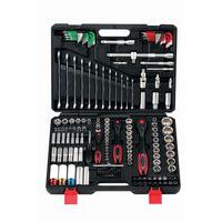 Coffret d'outils + douilles 1/2, 1/4 et 3/8 6 pans - 160 pièces