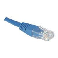 Cordon patch RJ45 - Câble droit Cat5E - Non blindé UTP - Bleu