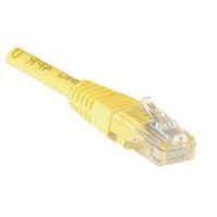 Cordon patch RJ45 - Câble droit Cat5E - Non blindé UTP - Jaune