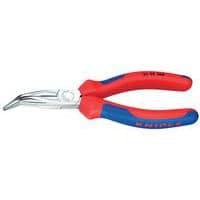 Pince à bec demi-ronde courbée gainée bi-matière - Knipex