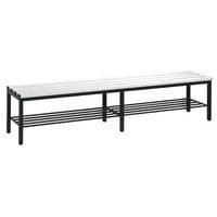 Banc vestiaire PVC - avec grille chaussures - CP