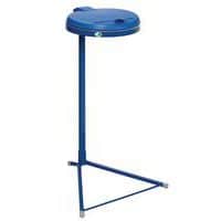 Standaardafvalzakhouder blauw met deksel - 120 L