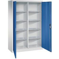 Armoire à portes battantes haute avec 8 tablettes