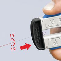 Outil à dénuder les cables en fibre optique fibre Ø0,125mm - KNIPEX