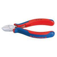 Pince coupante de côté noire atramentisée 125 mm _ 76 22 125 - Knipex