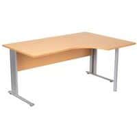 Compactbureau, Type onderstel: L-poot, Hoogte: 72 cm, Totale breedte: 160 cm