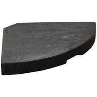 Dalle béton 18 kg pour pied de parasol en croix anthracite Proloisirs