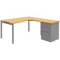 Compact bureau met ladeblok