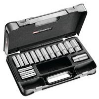 Coffret douilles 1/2 longues 6 pans métriques - S.405AE