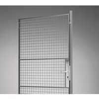 Porte battante pour cloison grillagée UX 450 - Avec plaque porte-cadenas