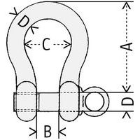 A = Hauteur utileB = OuvertureC = Largeur utileD = Diamètre fixation