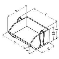 B - profondeur utileD - largeur utileE1 - hauteur utile