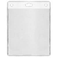 Porte-badge souple pour badge 86 x 101 mm - Paquet de 100 - Sogedex