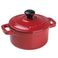 Cocotte ronde rouge avec couvercle_Matfer