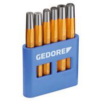 Klinknageltrekker- en klinknagelkopmaker-set 6-delig 125 B - Gedore