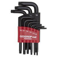 Haakse stiftsleutelset Torx 9-delig kort R36405009 - GedoreRed