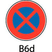 Panneau de signalisation - B6d - Arrêt et stationnement interdits