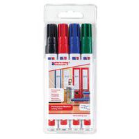 Permanente markeerstift Edding 3000 - Set van 4