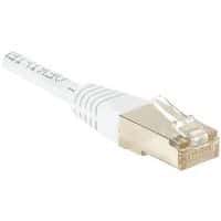 Netwerkkabel RJ45 CAT 6 F/UTP wit 0.5 m