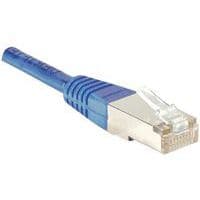 Cordon RJ45 catégorie 6 F/UTP bleu - 0,5 m