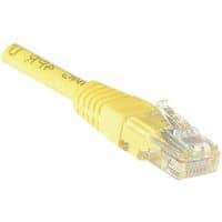 Netwerkkabel RJ45 CAT 6 U/UTP geel 0.5 m