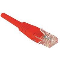 Cordon RJ45 catégorie 6 U/UTP rouge - 1,5 m