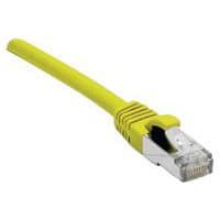 Cordon RJ45 sur câble catégorie 7 S/FTP LSOH jaune 1m Dexlan