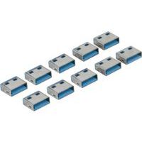 USB-poortblokker Type A met codering Blauw