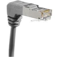 Netwerkkabel RJ45 CAT 5E F/UTP gebogen grijs 3 m