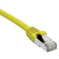 Cordon RJ45 catégorie 5e F/UTP snagless jaune - 0,5 m