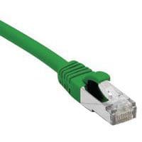 Cordon RJ45 catégorie 5e F/UTP snagless vert - 1 m